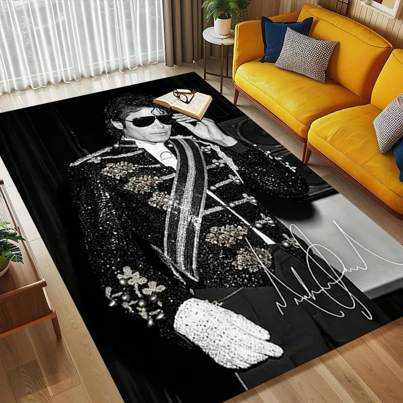 Michael Jackson Living Room Nonslip Area Rug Soft Carpet For Bedroom Gameoom Playroom Sofa Office Home Decor Doormat