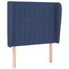 VidaXL Headboard with Ears Blue 83x23x118-128 Cm Fabric3118174