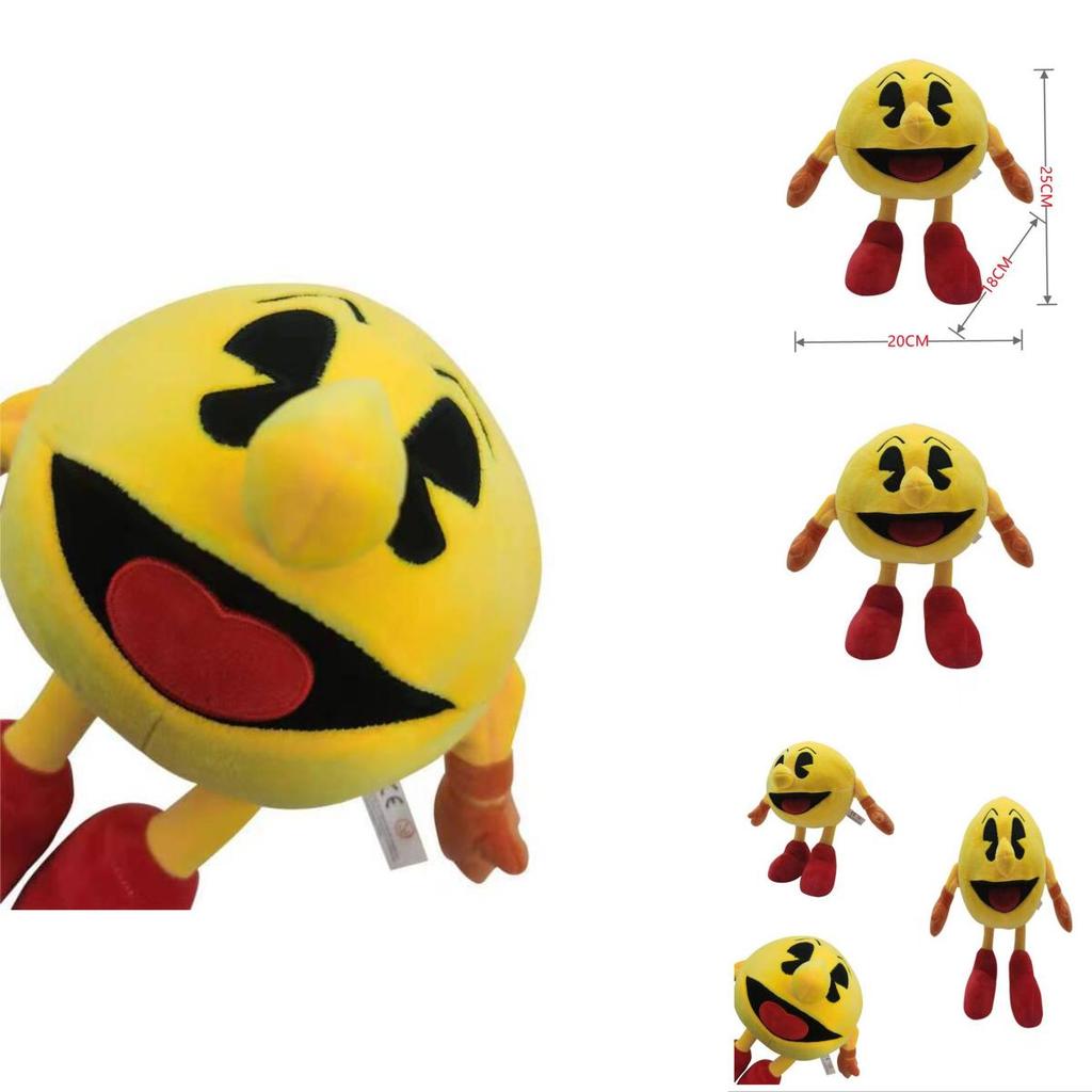 Пакман Боксер Мягкая Плюшевая Игрушка Желтая Мягкая Кукла Детский Рождественский Подарок на День Рождения