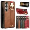 Luxury Wristband Leather Stand Case for Sony Xperia 1 10 VI 5 V IV III with Ring Opener Ultra Thin Shockproof Protective Cover