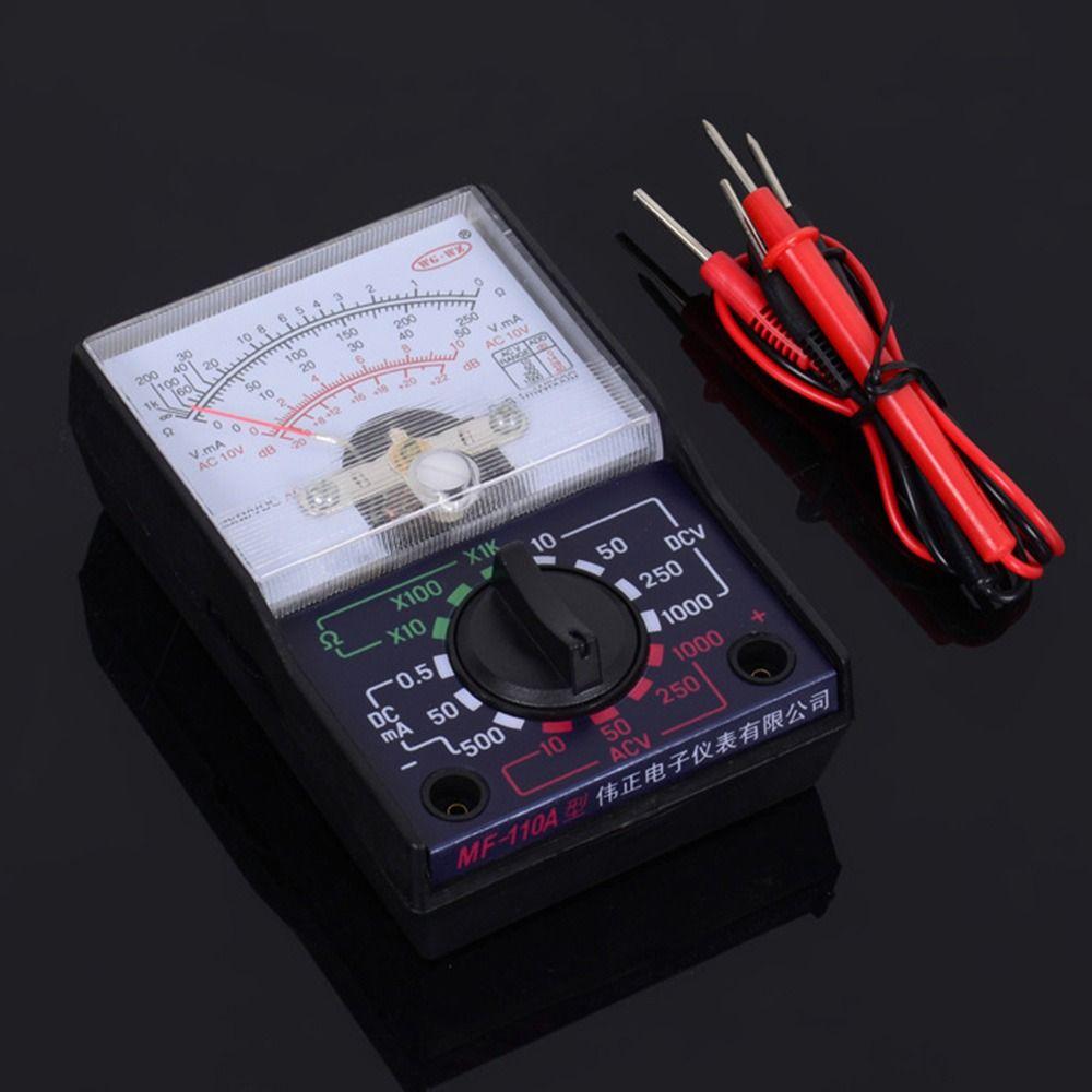 MF-110A MINI мультиметр портативный электрический аналоговый мультитестер вольтметр амперметр переменного / постоянного напряжения ток омметр тестер мультиметр