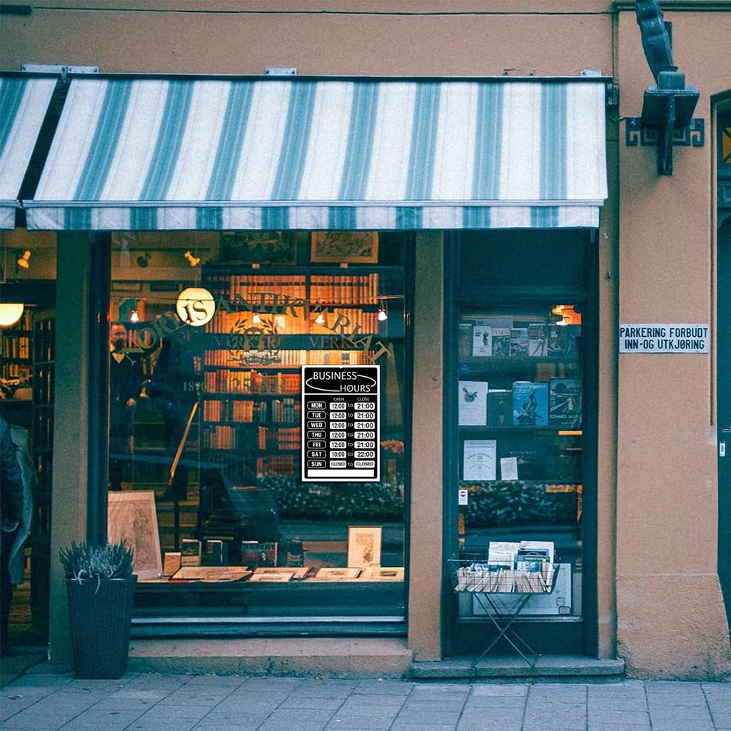 Вывеска с часами работы, Индикатор часов работы, Табличка с часами работы магазина, Дверные принадлежности для бизнеса с указанием часов работы, Сменная отметка времени работы магазина с