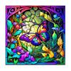 Frame Painting By Numbers Kits Colorful Butterfly Wall Art Picture Animals Paint With Numbers For Home Decors 40x40