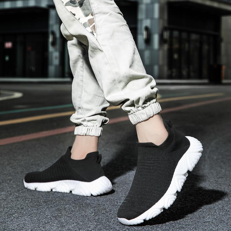 Outdoor Walking Men'S Casual Suit Wearing Mesh Platform Fashion Sneakers Breathable Large Size Versatile Vulcanized Shoes 39-47