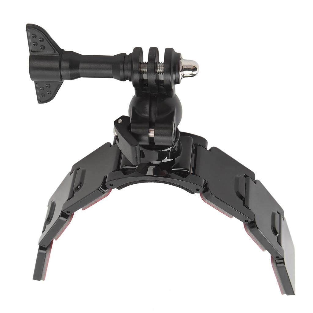 Крепление на подбородок для мотоциклетного шлема для экшн-камеры, 3 секции, съемное, двусторонний скотч, вращение на 360 градусов