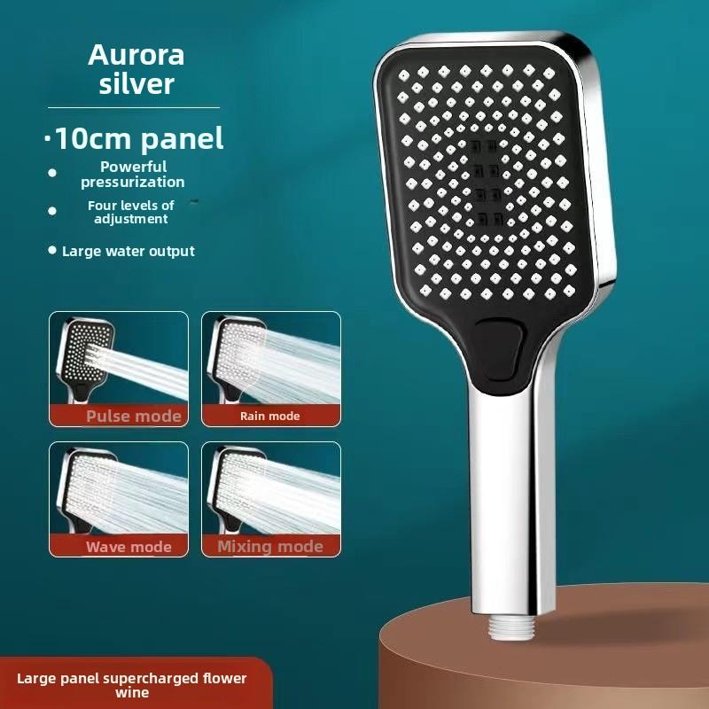 Душевая лейка высокого давления ABS Квадратная Дождевой спрей Ручная лейка для душа для ванной