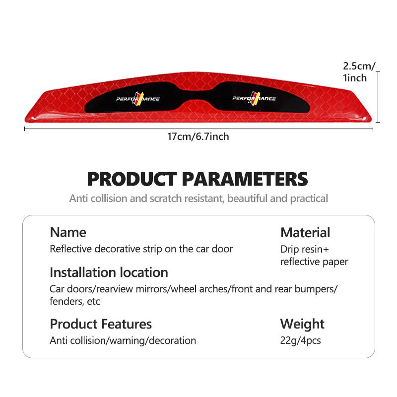 SSWA9 Car Door Edge Guards Strip Scratch Protector Adhesive Sticker For BMW Performance M 1 3 5 7 Series E70 iX5 G38 F48 G20 E30