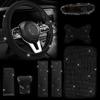 Set Stylish 8piece Car Steering Wheel Cover With Full Embellishments Diamond