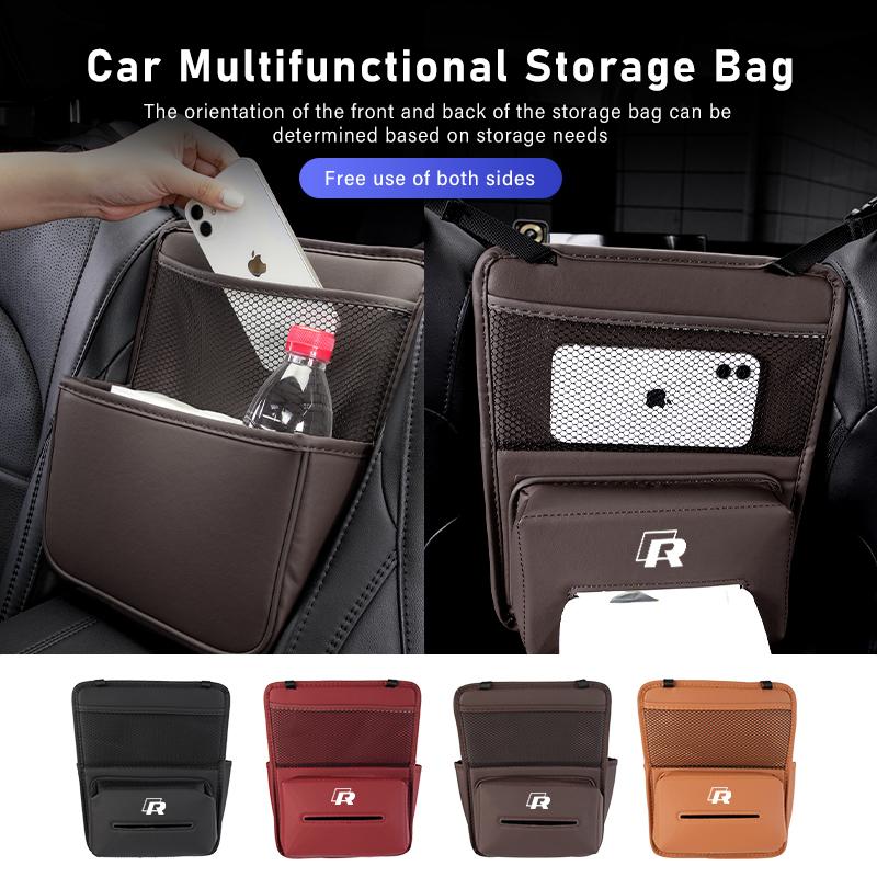 Car Seat Back Organizer Tissue Water Cup Holder Storage Pocket For Volkswagen VW mk6 CC B5 B6 B7 Golf 4 5 6 7 Scirocco Sagitar F444
