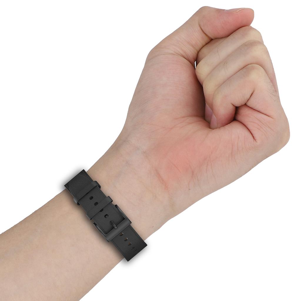 Для Huawei Honor Xiaomi Garmin Смарт-часы Браслет 22 мм Универсальный Ремешок из кожи коровьей шкуры высшего слоя