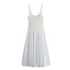 Fashion Style 2024 Summer New Arrival Women's Clothing Contrast Color Balloon Sling Midi Skirt Dress 4661327 250