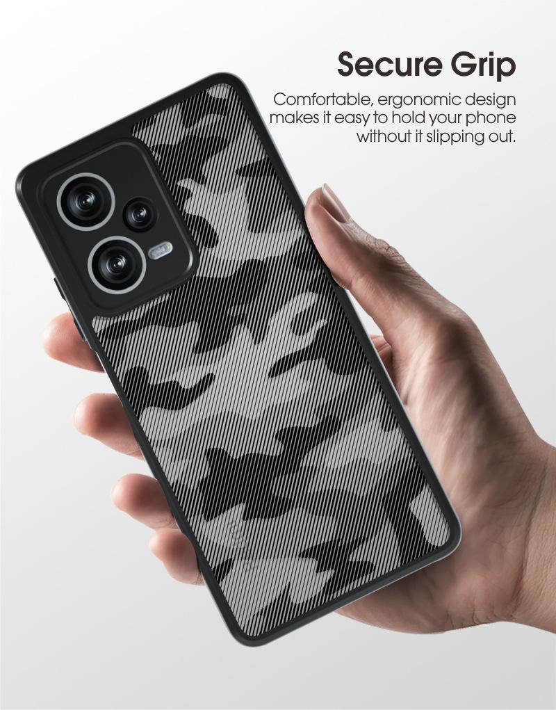 Redmi Note 12 Pro+ Чехол-камуфляж военного класса с ремешком