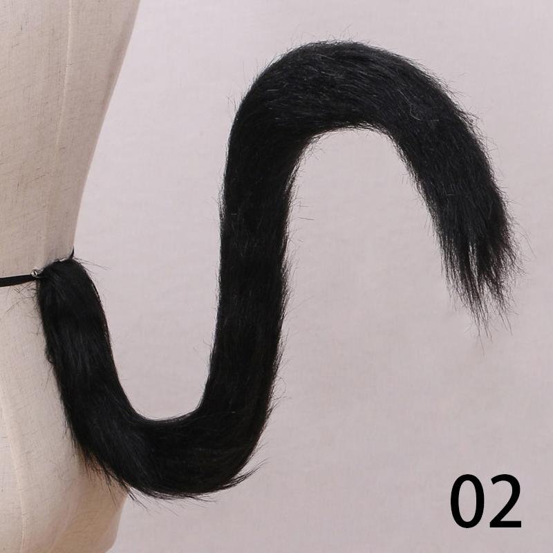 1PC Fox Cosplay Upturned Accessories Cat Tail Long Plush Simulation Beast Kids Lolita Costume Wolf