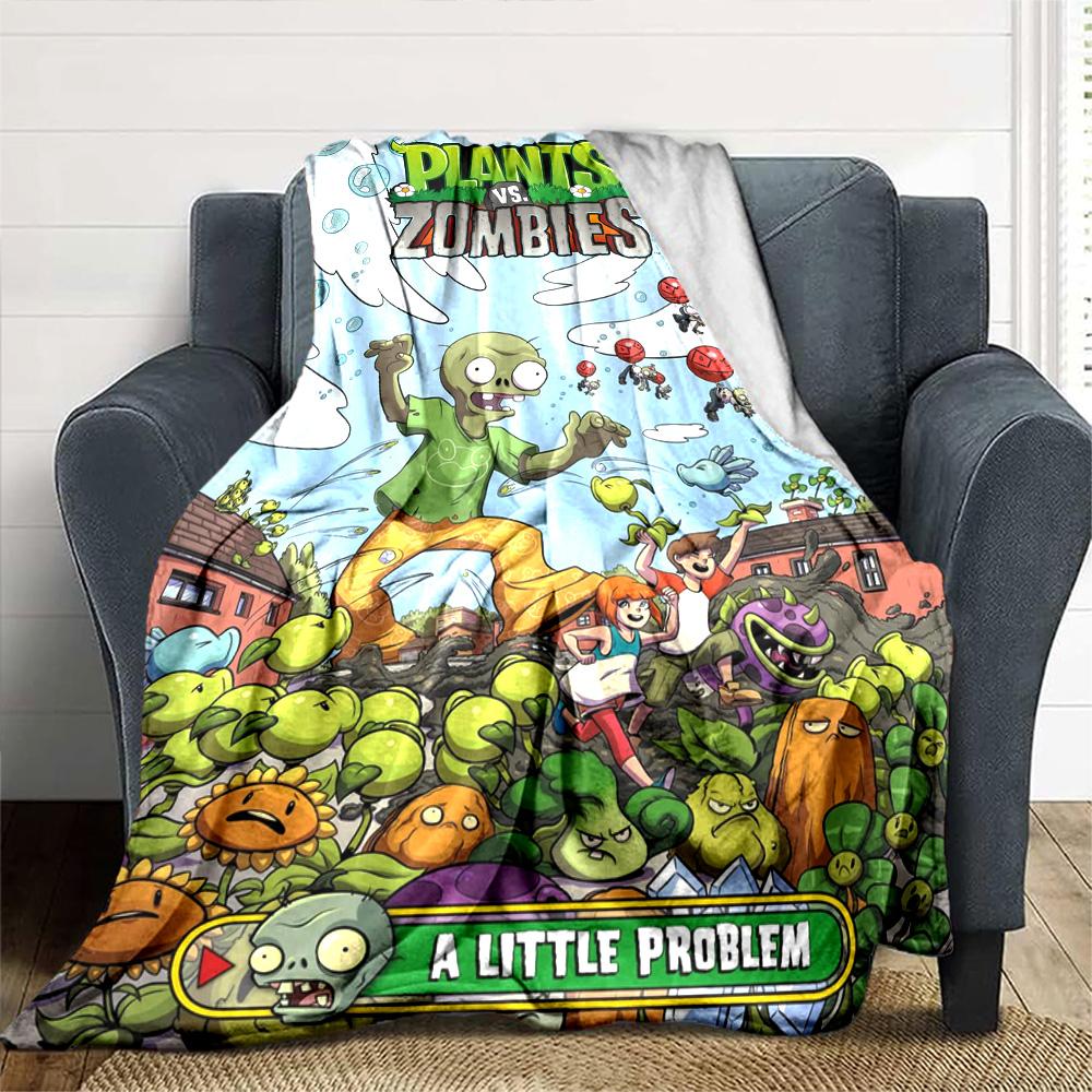 Plants Vs. Zombies Blanket Warmthful Decor Suitable for Livingroom Sofa Office Chair for All Occasions Warmthful Decor Birthday Christmas Gift Blanket