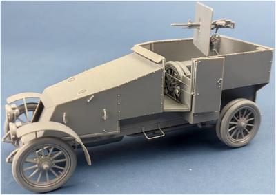 Copperstate Models 1/35 Французский бронеавтомобиль 1914 года Тип ED Пластиковая сборная модель COP35013 (Формованный цвет)