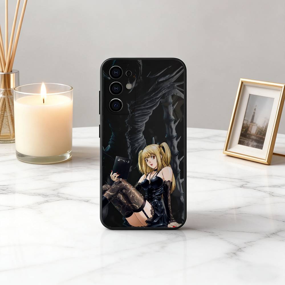 D-DeathS N-NoteS M-MisaS A-Amane-es Чехол для телефона Черный Силиконовый Мягкий Для Samsung S25,S24,S21,S22,S23,S30,Ultra,S20,Plus,Fe,Lite