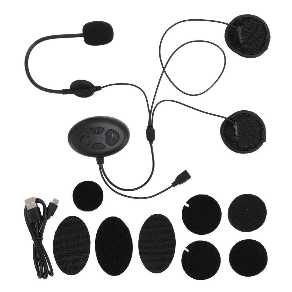 Motorcycle Bluetooth Headset HiFi Stereo Sound Support GPS Navigation Hands Free Music Call