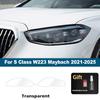 For Mercedes Benz A/B/C/E/S Class Smoke Black High Gloss Pre-Cut TPU Headlight Protective Film PPF Anti-Scratch Vinyl Wrap Kit