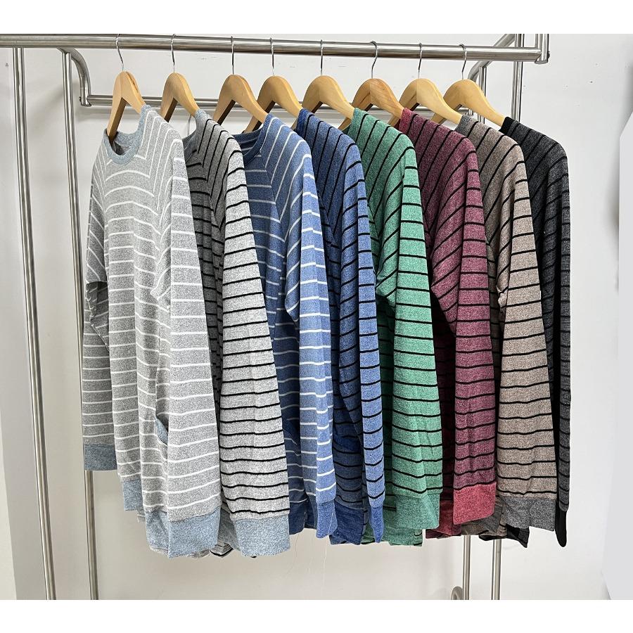 Женские осенне-зимние свитера в полоску контрастного цвета с круглым вырезом и длинным рукавом, с карманом, толстовка с капюшоном, футболка для женщин