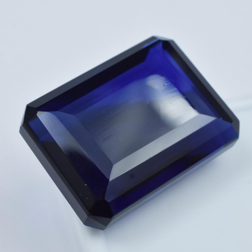 Natural Purple Amethyst Loose Gemstone 89.10 ct Emerald Cut for Jewelry Making and Gem Collections