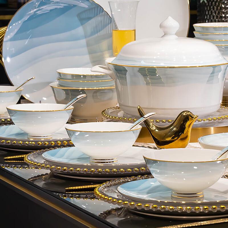 Керамический столовый сервиз Mod Lanka Ink Landscape на 71 предмет