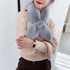 Plush Comfortable Neckerchief Imitation Rabbit Fur Scarf Korean Style Wraps Women Cross Scarf