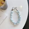 Niche-style High-grade Elastic Belt Plain Large Intestine Wrist Strap New Mobile Phone case Lanyard Short Net Red Envelope Bag