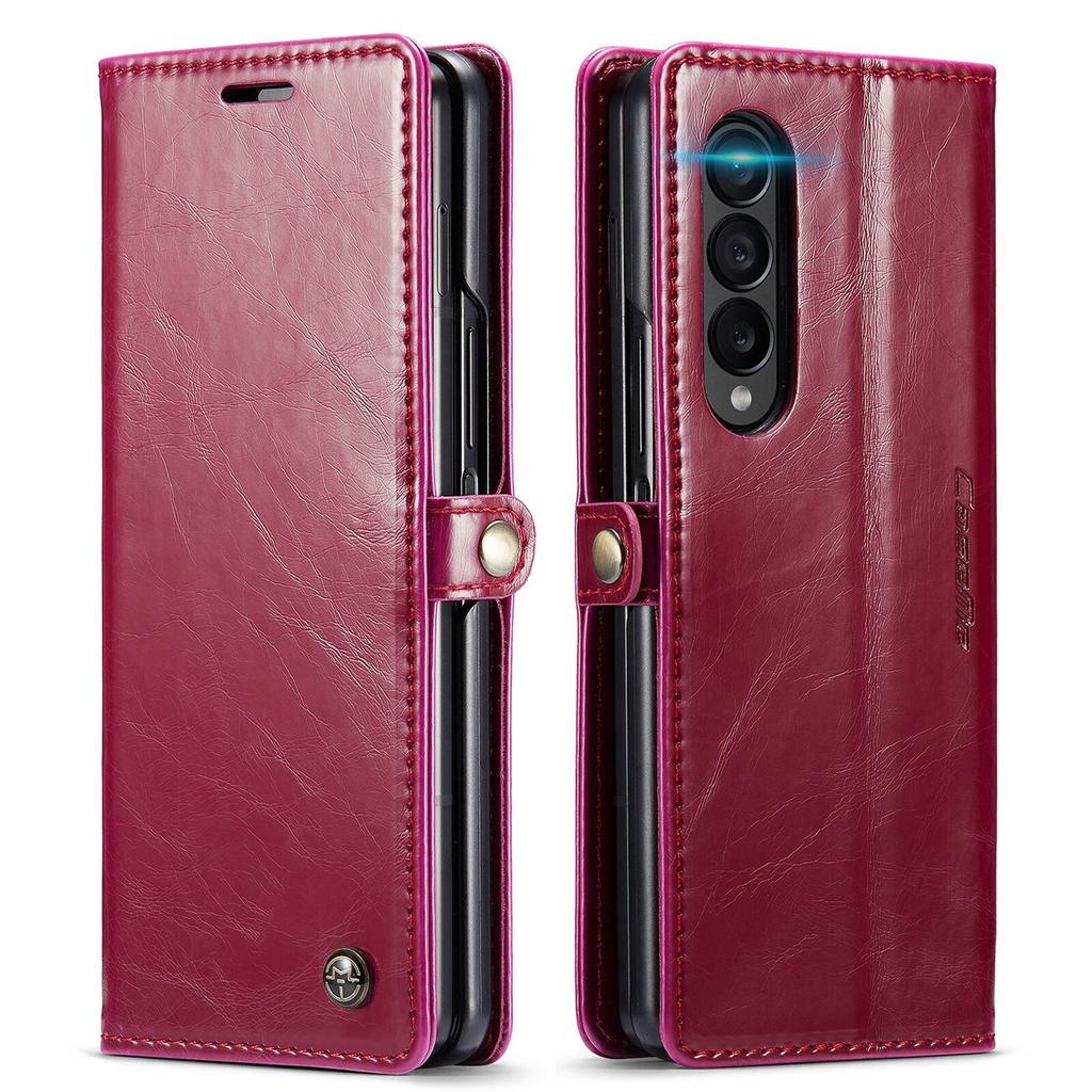 Кожаный чехол-кошелек в стиле ретро для Samsung Galaxy Z Fold 4 3 5 GZ Flip 3 4 5, роскошный магнитный держатель для карт, универсальный защитный чехол-бумажник для телефона