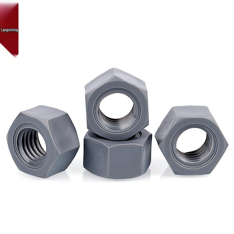 PVC Hex Nuts: Acid and Alkali Resistant Plastic Caps for M3-M20 Sizes