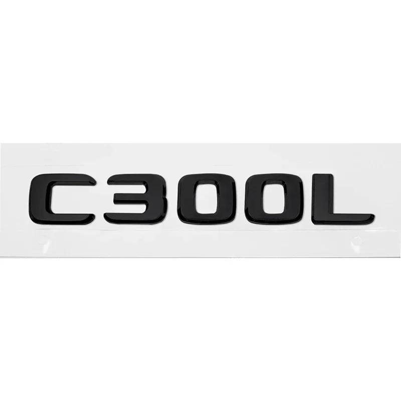 Car Sticker Modified Letter Number Trunk Emblem Badge Decal for Mercedes Benz C200L C220L C260L C300L C320L C Class Accessories