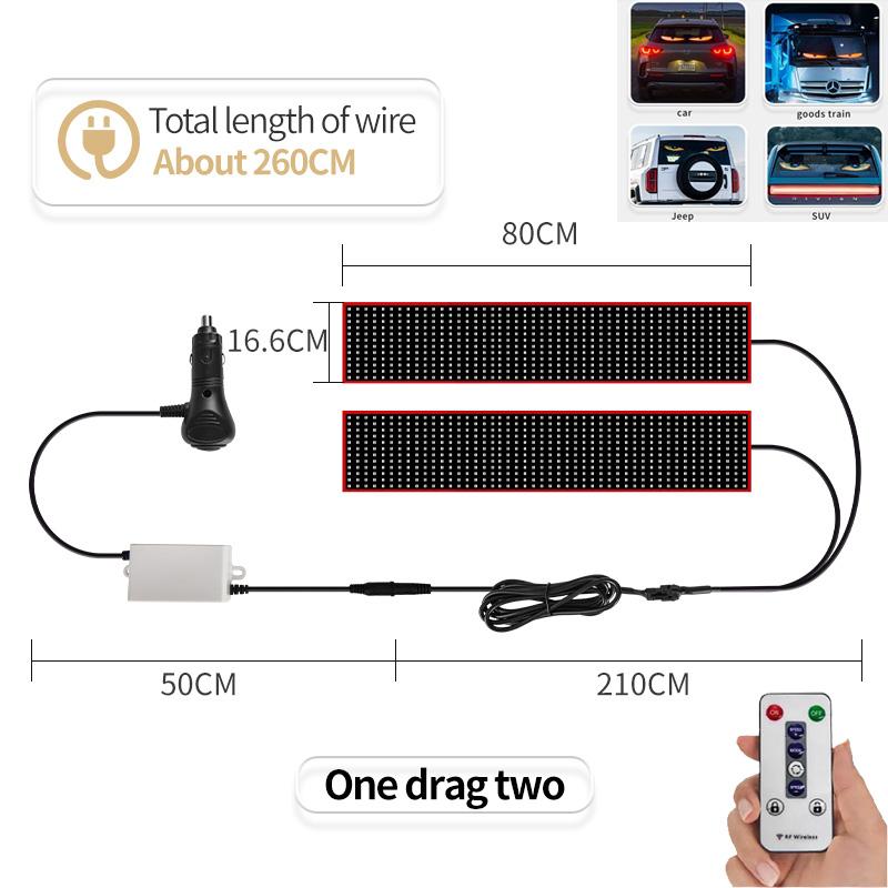 Пульт дистанционного управления Devil Eye LED Truck Matrix Pixel Panel Soft Folding Lighting Граффити Прокрутка Stick up Текстовая доска Лобовое стекло