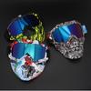 Harley KTM Cycling half-face helmet with full-face goggles, Halloween skull mask, water-transfer printed goggles, cycling mask