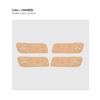 For ZEEKR 9X 2025 2026 Italian Suede Overlay on The Car Door Switch Button Stickers Protection Cover Car Interior Accessories