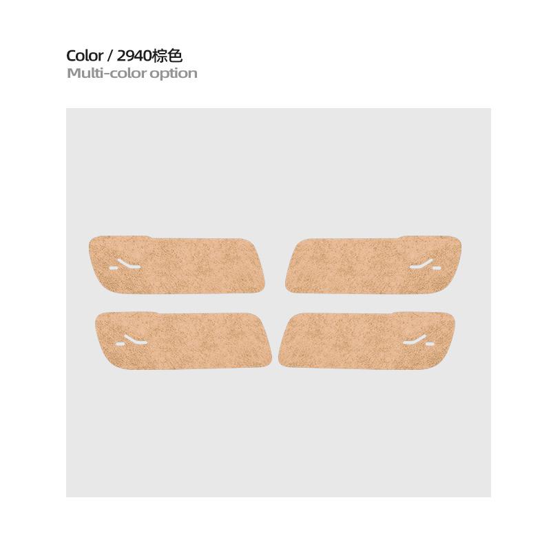 For ZEEKR 9X 2025 2026 Italian Suede Overlay on The Car Door Switch Button Stickers Protection Cover Car Interior Accessories