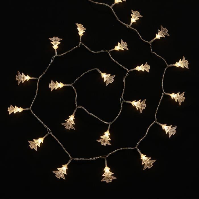 Guirlande avec sapins - LED - IP44 - Extensible 3 m