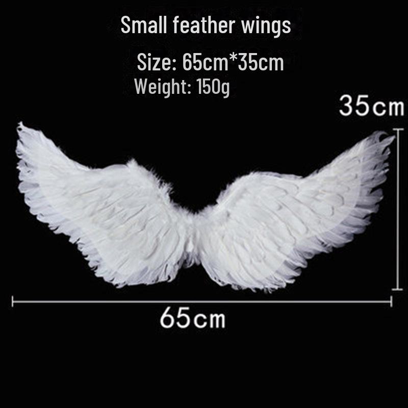 Крылья ангела на Хэллоуин для детей и взрослых – реквизит для костюма с перьями