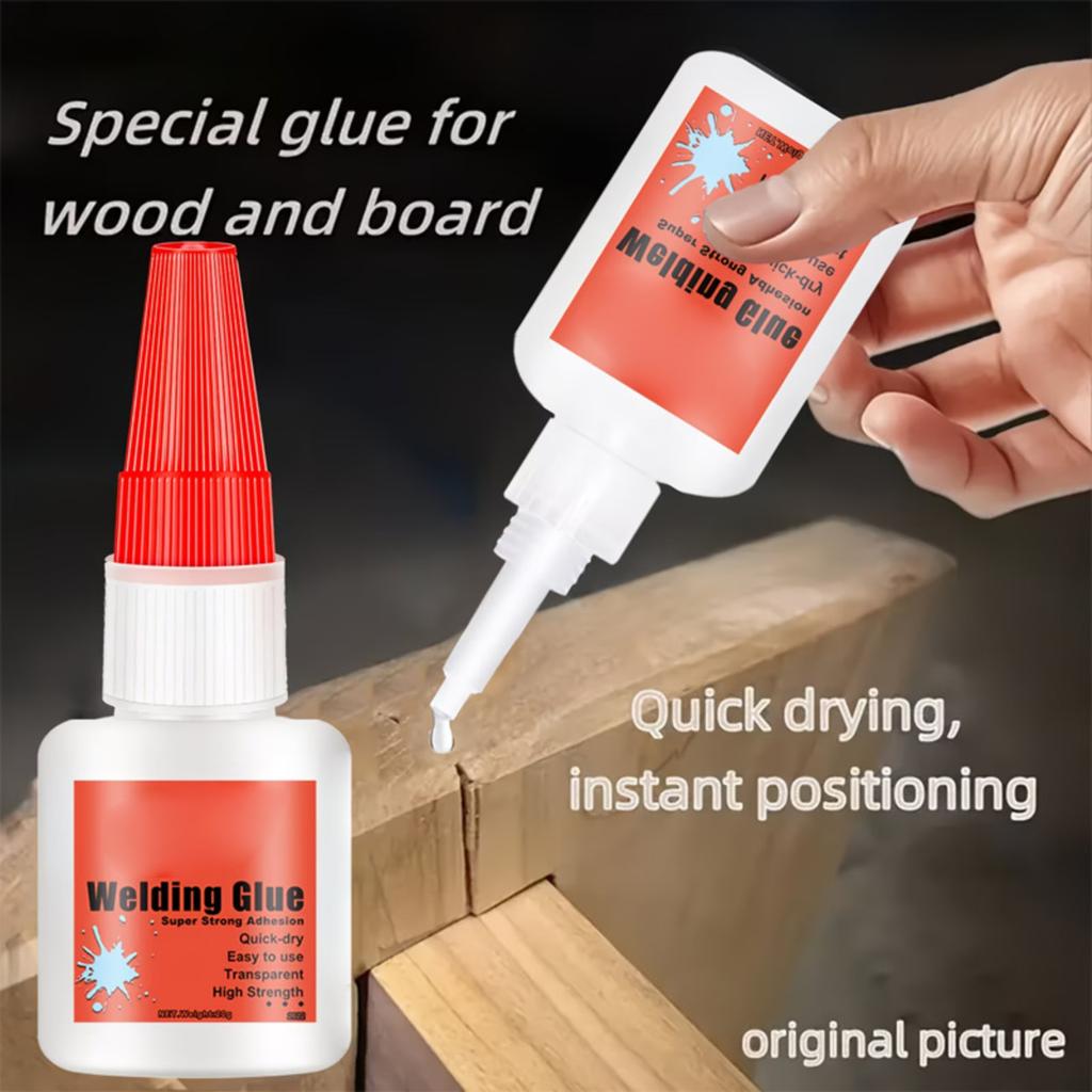 Strong Woodworking Adhesive Glue 20ml Fast Drying Transparent Welding Glue for Durable Bonding of Wood Plastic Metal and More