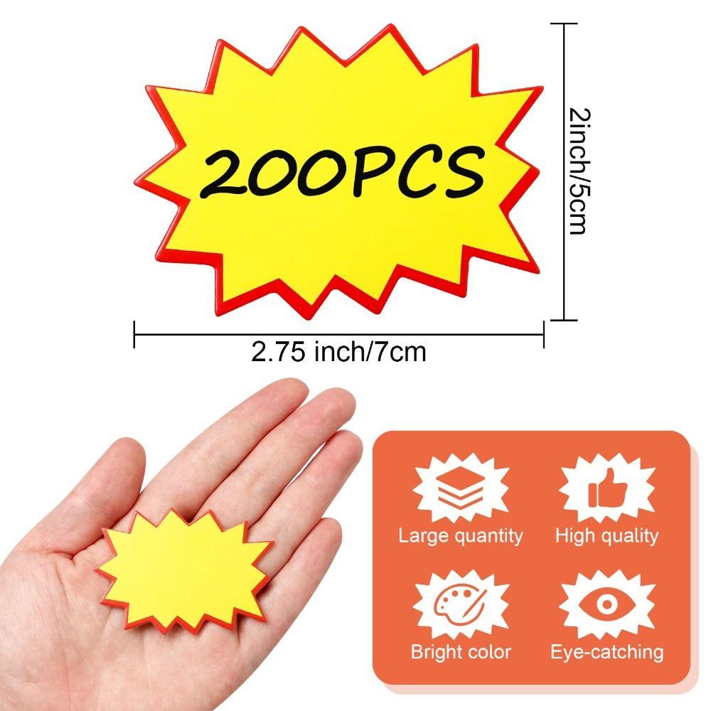 Yellow Explosive Stickers Paper Promotional Paper Multifunctional Advertising Paper  Office