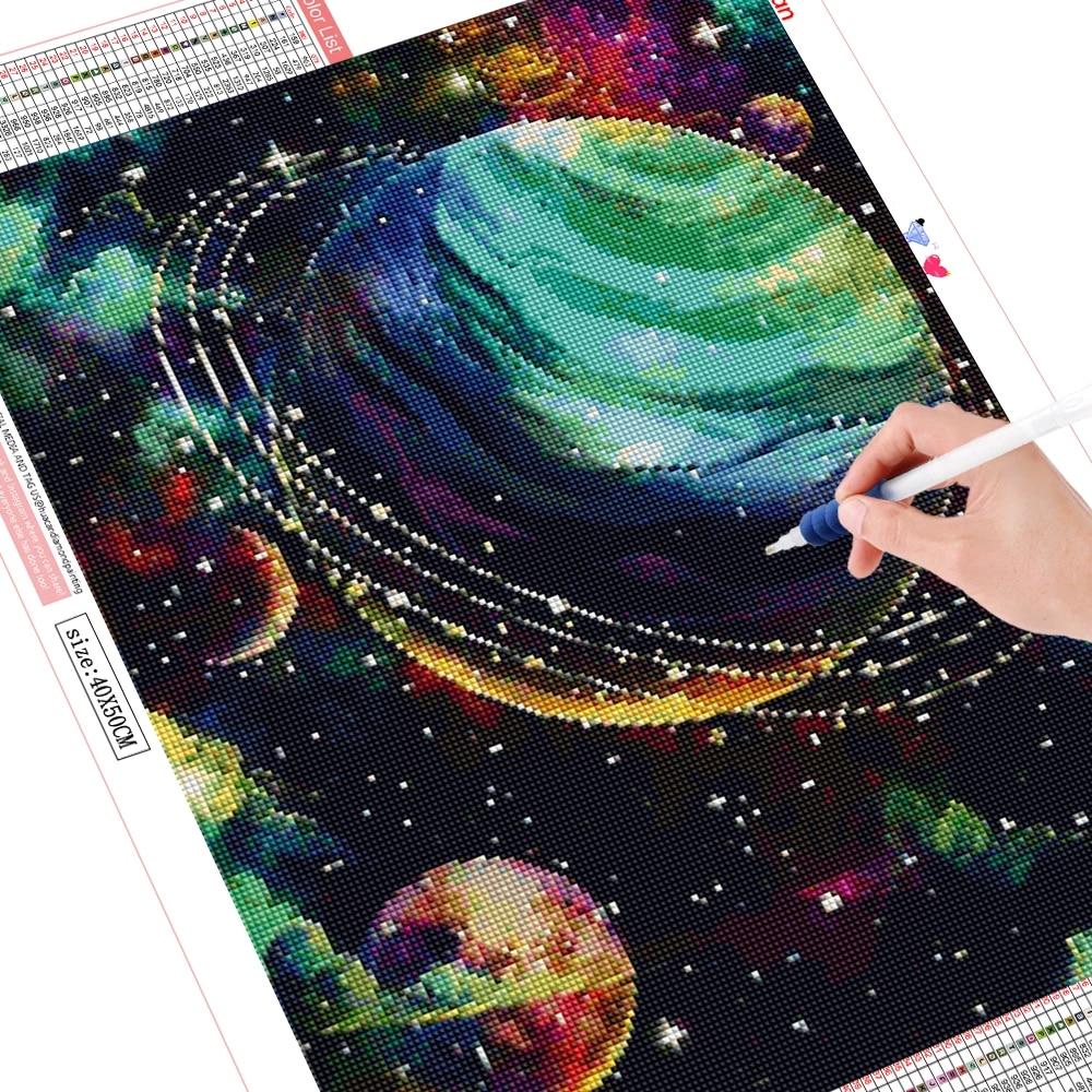 5D Алмазная картина Полный Круглый Квадратный Пейзаж Стразы Алмазная Вышивка Распродажа Космическая Мозаика Домашний Декор