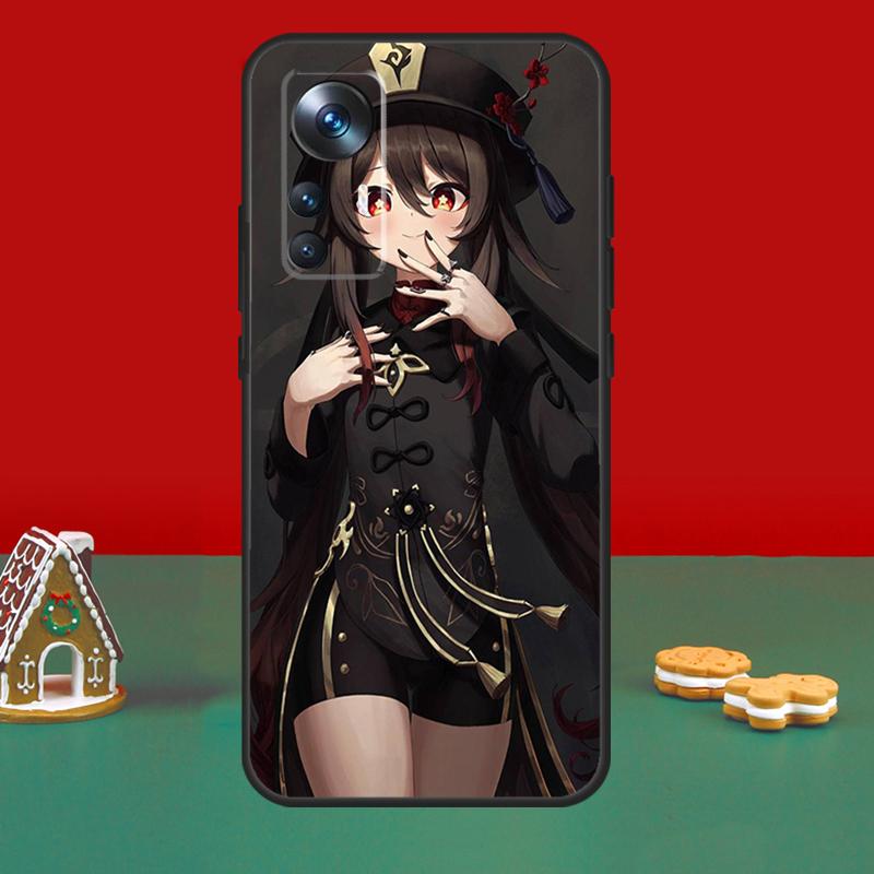 Чехол Genshin Impact Ху Тао для Xiaomi 17 14 15 Ultra 13T 14T 15T Pro Чехол для POCO X7 Pro X5 X6 F5 F6 F7 F8 Ultra