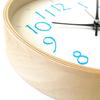 KATOMOKU Plywood Wall Clock 20 Light Blue Wall Clock Continuous Second Hand Radio km-119LBRCS 252mm (SKP Clock)