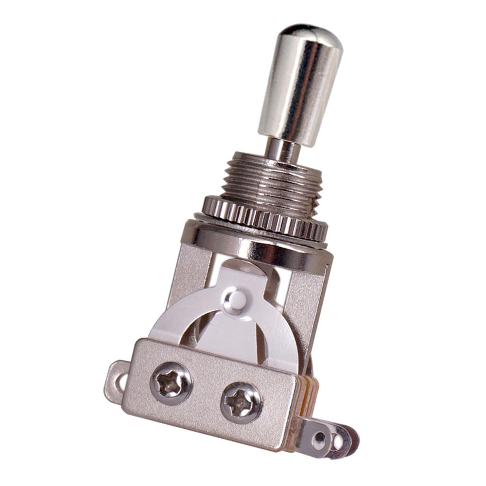 3 Way Short Straight Guitar Toggle Switch Pickup Selector with Brass Hat Compatible with Gibson Les