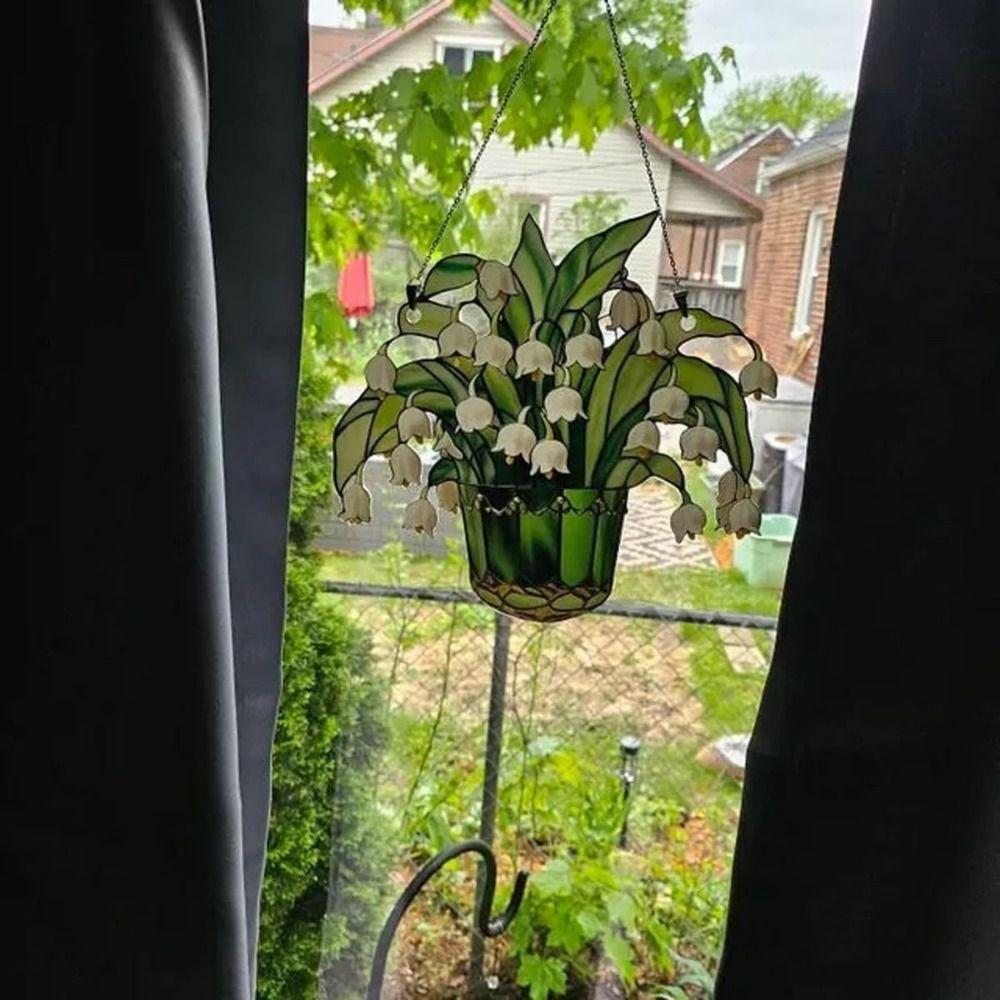Eye-Catching Flower of Valley Window Catcher Elegant Sun Light Catcher Bedroom