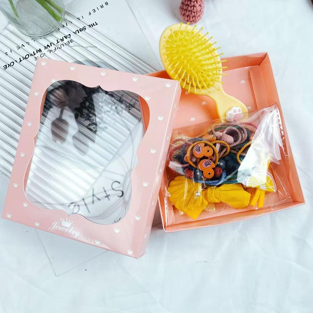 Cartoon Hair Comb Small Beads Round 18pcs/set Cute Massage Hair Comb for Girls