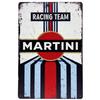Жестяная табличка Martini Racing Stripes Классический Декор гоночной команды Гараж Мужская берлога