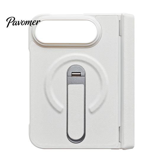 Luxury Style Phone Case for Folding Phones Faux Leather iPhoneDuo, Protective Cover with Hinge Protection, Heavy Duty Drop Protection Magnetic