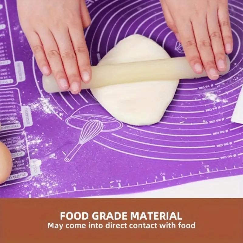 Non-Stick Silicone Baking Mat for Pastry, Dough Rolling, and Kneading - Ideal for Cookies and Pies - Kitchen Tool with Scale for Holiday Baking