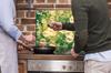 GLASS PROTECTIVE PLATE FOR STOVE 90x52 FRUIT