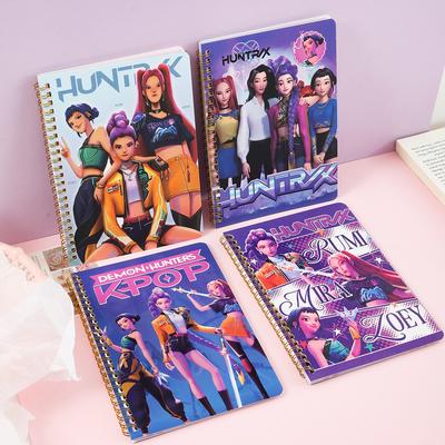 Блокнот на спирали А5 K-pop Цветная страница Блокнот в горизонтальную линию Блокнот высокой ценности Студенческий блокнот