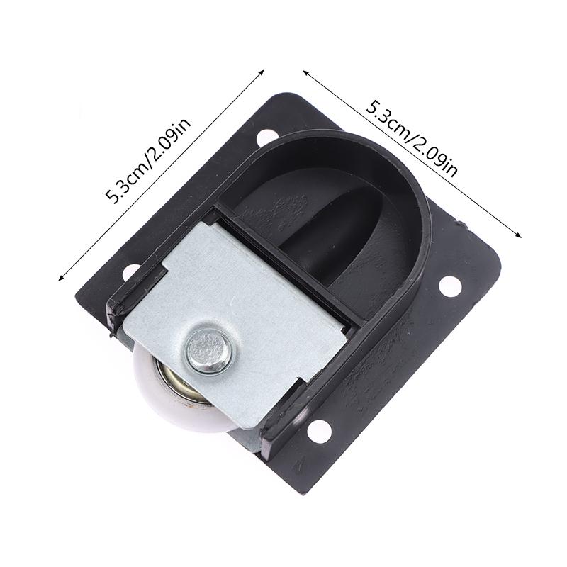 2 пары пластиковых роликов для раздвижных дверей для шкафа, черные ролики для раздвижных дверей, ролики для шкафа из нейлона, подвесные ролики